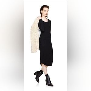 Wilfred Free Midi Dress - heathered brown - size large